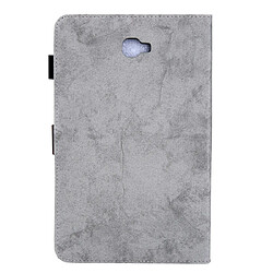 Avis Wewoo Housse Coque Etui à rabat horizontal en cuir de style affaires pour Galaxy Tab A 10.1 2016 / T580avec support et fente cartecadre photo et fonction veille / réveil Gris