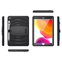 Wewoo Housse Coque Pour Galaxy Tab S6 10.5 T860 / T865 / T867 2019 Rotation à 360 degrés PC + étui de protection en silicone avec support et dragonne noir