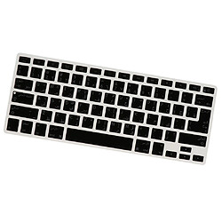 Protecteur de Peau de Clavier de Langue Arabe en Silicone Keyboard Cover Pour MacBook Black