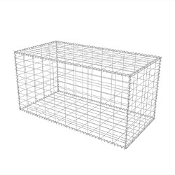 vidaXL Panier de gabion Acier galvanisé 100x50x50 cm