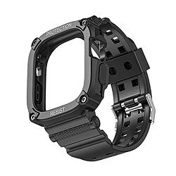 Bracelet de montre bracelets connectés compatible Apple Watch Ultra 49mm (Noir)