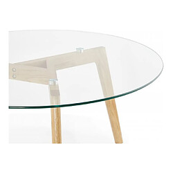 Acheter Mes Table basse ronde plateau verre diamètre 90 cm - SCANDINO