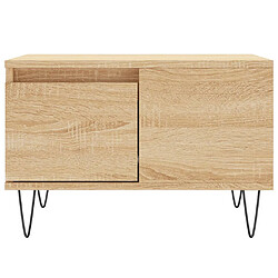 Acheter vidaXL Table basse chêne sonoma 55x55x36,5 cm bois d'ingénierie