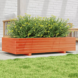 vidaXL Jardinière cire marron 110x60x26,5 cm bois de pin massif