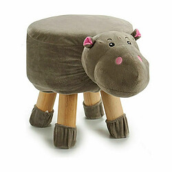 Gift Decor Tabouret Hippopotame 29 x 30 x 40 cm (4 Unités)