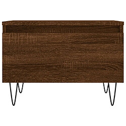 Acheter vidaXL Table basse chêne marron 50x46x35 cm bois d'ingénierie