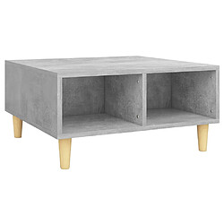 Maison Chic Table basse,Table Console Table d'appoint, Table pour salon Gris béton 60x60x30 cm Aggloméré -MN17469