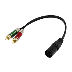 cable xlr rca 10m mâle femelle stereo 3.5 1m