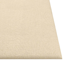 Acheter vidaXL Panneaux muraux 12 pcs Crème 30x30 cm Tissu 1,08 m²