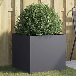 Maison Chic Jardinière,Bac à fleurs - pot de fleur anthracite 49x47x46 cm acier laminé à froid -GKD18335