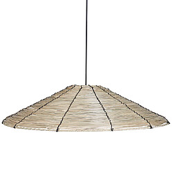 Acheter Beliani Lampe suspension LUAGAN Osier Naturel