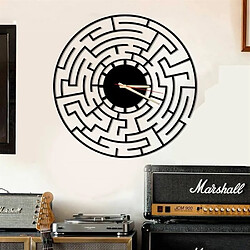 DEKORY Labyrinthe Horloge Murale en Métal 50cm