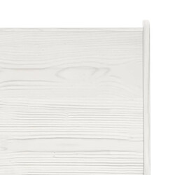 Avis vidaXL Banc d'angle REINE 151 cm blanc bois de pin solide