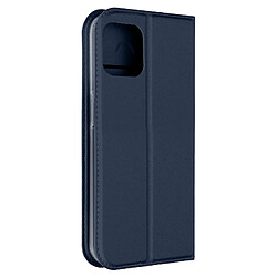 Étui pour iPhone 15 Plus Clapet Porte-carte Support Vidéo Dux Ducis Bleu nuit