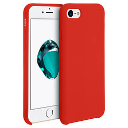 Avizar Coque iPhone SE 2022 / 2020 et 8 / 7 Souple Soft Touch Anti-rayures Rouge