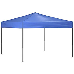 vidaXL Tente de réception pliable Bleu 3x3 m