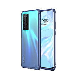 Wewoo Coque Pour Huawei P40 Pro Étui de protection en TPU + PC antichoc aux quatre coins bleu