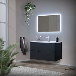 Acheter ML-Design Miroir de salle de bain avec éclairage LED blanc et interrupteur tactile 90x60cm