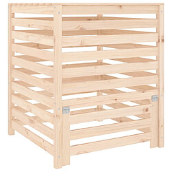 vidaXL Composteur 82,5x82,5x99,5 cm Bois massif de pin