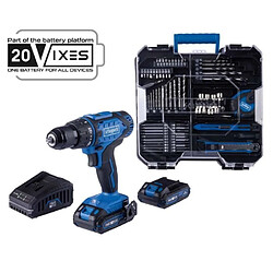 Perceuse-visseuse SCHEPPACH - 20V IXES - 50 Nm mandrin 13mm + 2 batteries + chargeur + 74 accessoires + Coffret - C-DTB74/2-X Type de produit : PERCEUSE - Perceuse-visseuse SCHEPPACH - 20V IXES - 50 Nm mandrin 13mm + 2 batteries + chargeur + 74 accessoires + Coffret - C-DTB74/2-X