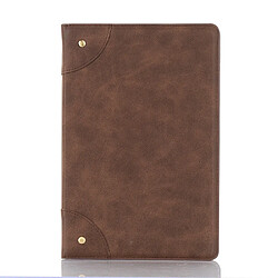 Wewoo Housse Coque Pour Galaxy Tab S6 Etui à rabat horizontal de style livre rétro T860 / T865 avec étui en cuir supportemplacements cartes et portefeuille café