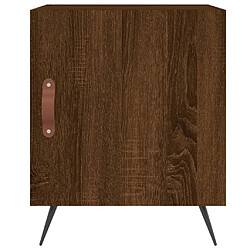 Avis vidaXL Table de chevet chêne marron 40x40x50 cm bois d’ingénierie