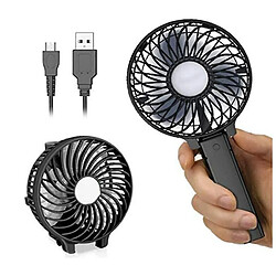 CHRONUS Fan, Ventilateurs Portables Rechargeables USB Portables à 3 Vitesses (Noir)