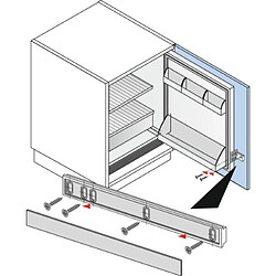 Hettich Charnière invisible pour portes de réfrigérateur - ferrure entraînée pas cher