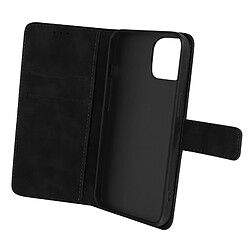 Avizar Étui pour iPhone 14 Folio Portefeuille Support Vidéo Effet Mat Soft Touch noir