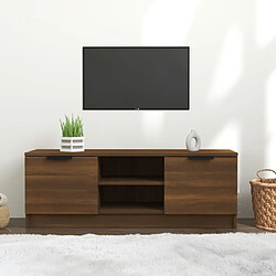 vidaXL Meuble TV Chêne marron 102x35x36,5 cm Bois d'ingénierie