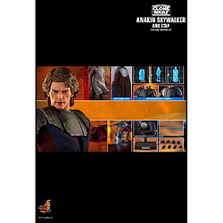 Hot Toys TMS020 - Star Wars : The Clone Wars - Anakin Skywalker And Stap Deluxe Version