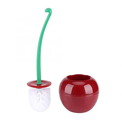 Universal Brosse de nettoyage mignonne en forme de cerise toilette brosse de toilette et porte-draps longue poignée brosse de nettoyage toilette |