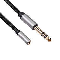 Acheter Adaptateur Casque 6,35 Mm Femelle à 3,5 Mm Adaptateur Audio Stéréo Mâle 1,5 Mètre