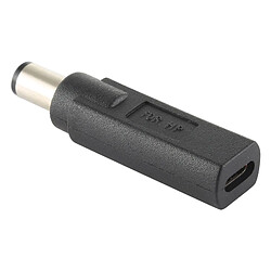 Wewoo Chargeur Adaptateur de connecteur mâle USB-C / Type-C femelle à 7,4 x 5,0 mm pour HP