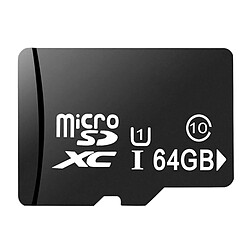 Wewoo Carte Micro SD mémoire SD (TF) 64 Go grande vitesse de classe 10 Taiwan (capacité réelle 100%)