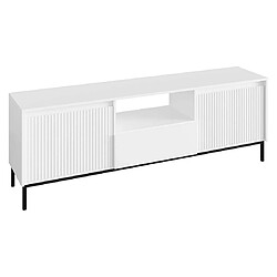 Bestmobilier Girona - meuble tv ouvert - blanc - 174 cm pas cher