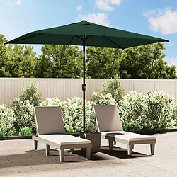 vidaXL Parasol 200 x 300 cm Vert Rectangulaire