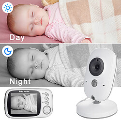 Universal Moniteur pour bébés sans fil 3,2 pouces LCD IR vision nocturne 2 voies conversation 8 rocker surveillance de la température vidéo nounou radio caméra pour bébés