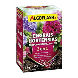 Engrais Hortensias, Rhododendrons et Azalées - ALGOFLASH NATURASOL - Spécial pH - 1 kg