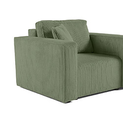 Acheter Bestmobilier Topaze - fauteuil - en velours côtelé