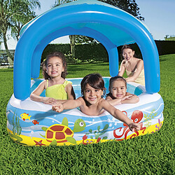 Piscine Gonflable pour Enfants avec Parasol Bestway Canopy 147x147x122 cm