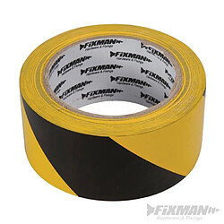 Ruban de signalisation de danger 50 mm x 33 m Jaune/Noir FIXMAN 190195