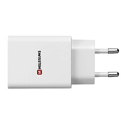 Chargeur Secteur GaN 30W USB + USB-C Swissten