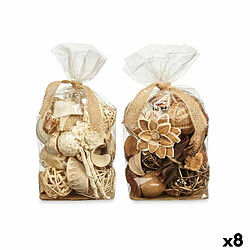 Gift Decor Pot-pourri décoratif Blanc Marron 19 x 40 x 14 cm (8 Unités)