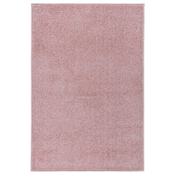 vidaXL Tapis à poils courts 160x230 cm Rose