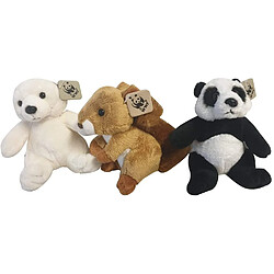 WWF peluche ensemble de 3 dans Une boîte-Cadeau avec Un écureuil, Un Ours Polaire et Un Panda