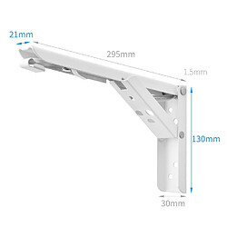 Wewoo Étagère de rangement pliable à ressort murale de 12 pouces pour table de salle à manger