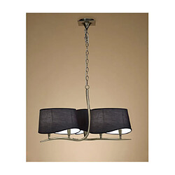 Luminaire Center Suspension Ninette Laiton antique, noir