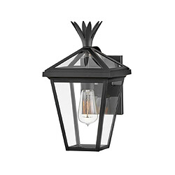 Elstead Lighting Applique murale extérieur Palma Aluminium,verre transparent Noir