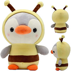 Universal 10 pouces pingouin abeille jouet en peluche robe mignonne, oreiller en peluche